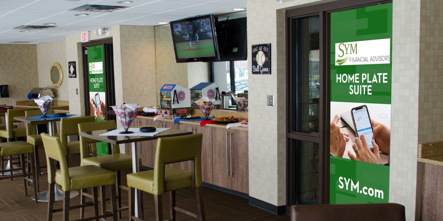 South Bend Cubs Hospitality Area - SYM Financial Advisors Home Plate Suite  