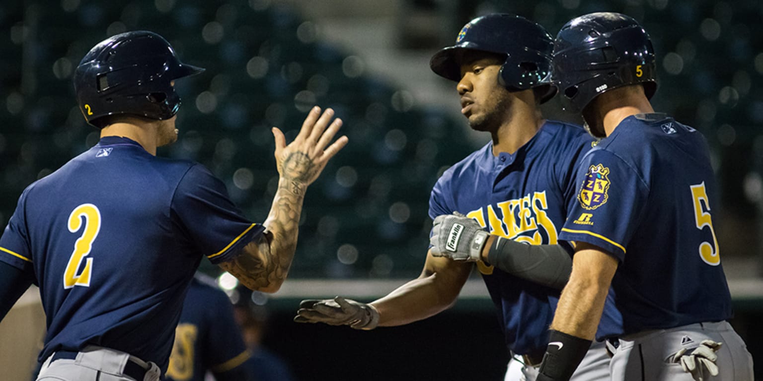 New Orleans Baby Cakes Dustin Hood collects five RBIs M