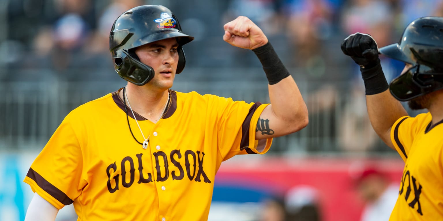 Outfielder Dominic Canzone of the Amarillo Sod Poodles walks