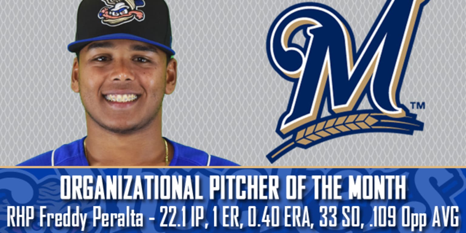 Freddy Peralta named Brewers Minor League Pitcher of the Month