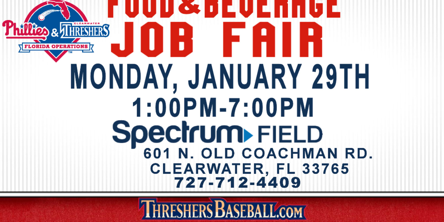 Phillies Florida at Spectrum Field Now Hiring Part Time Grounds