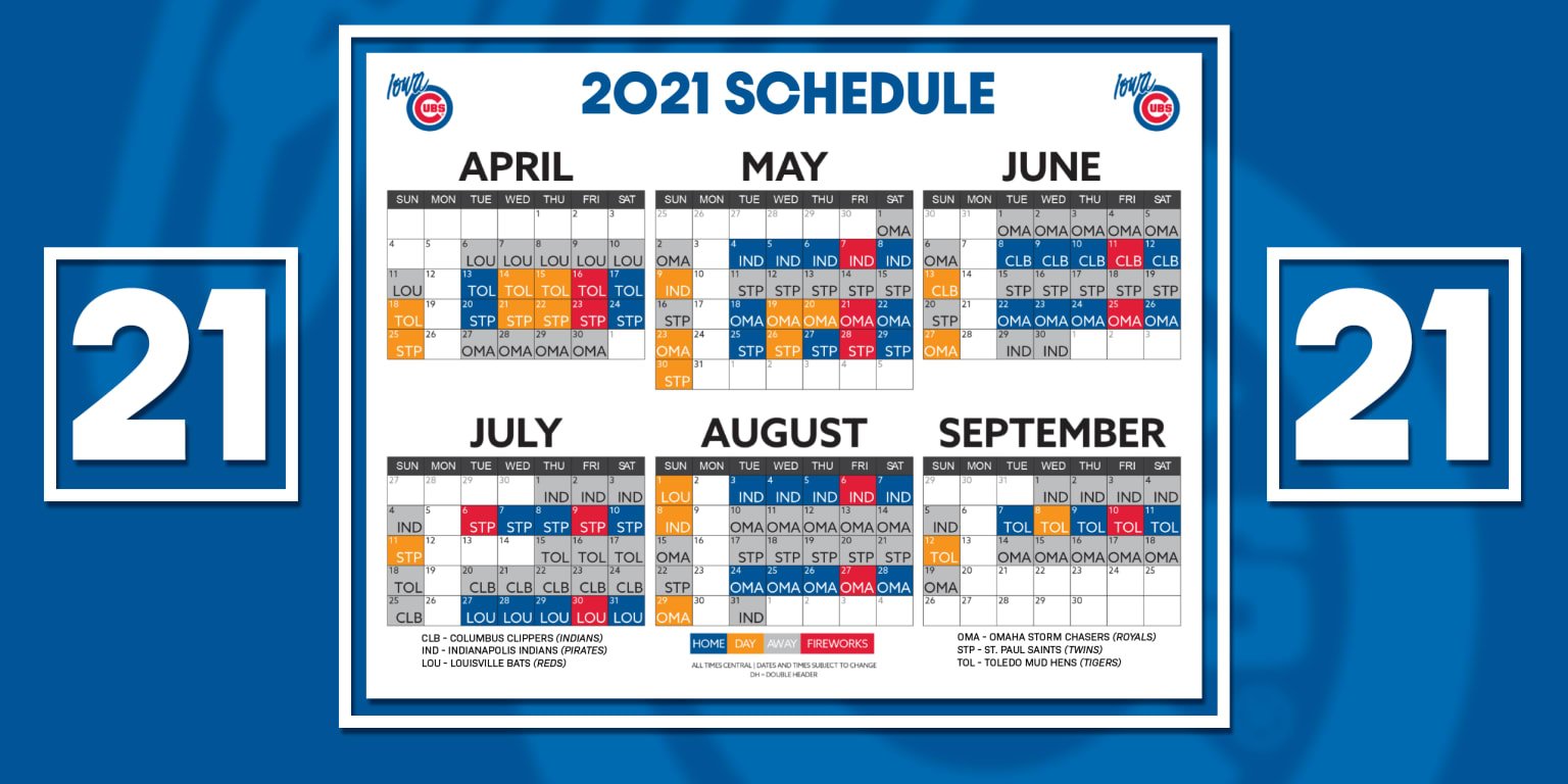 Icubs Schedule 2022 Iowa Announces 2021 Schedule | Cubs