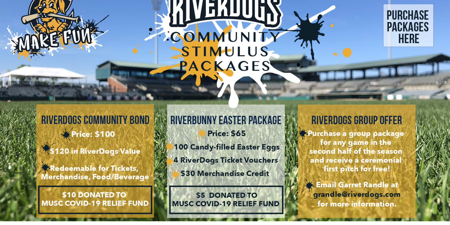 RiverDogs Unveil Stimulus Packages with Big Value RiverDogs