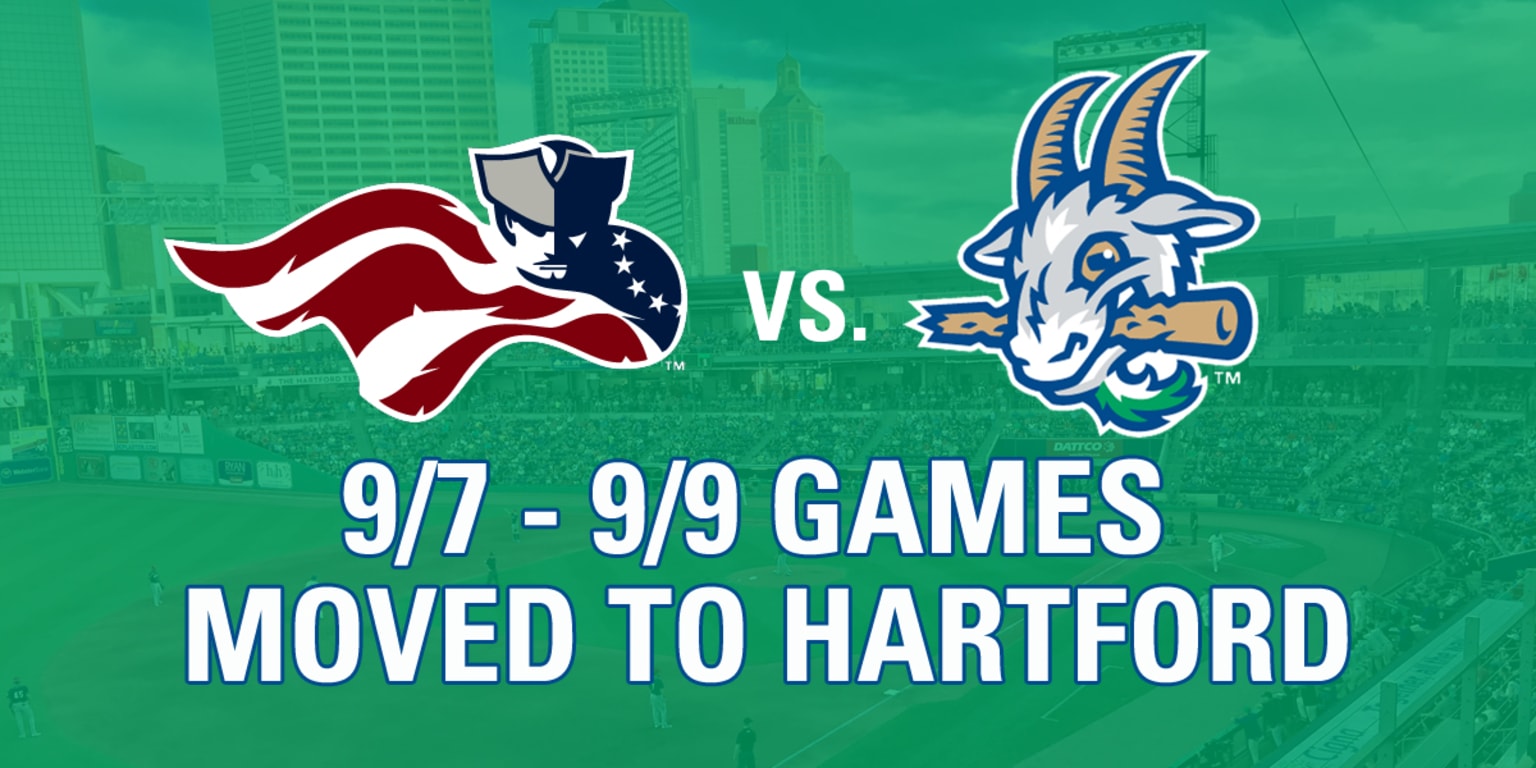 Patriots And Yard Goats To Move September 7th 9th Games To Hartford