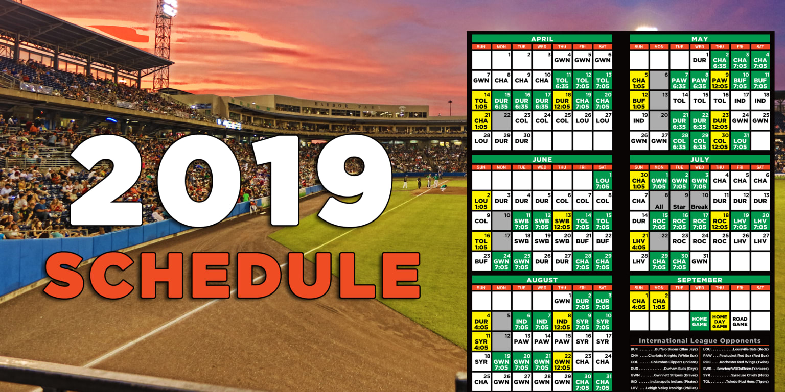 Norfolk Tides Printable Schedule