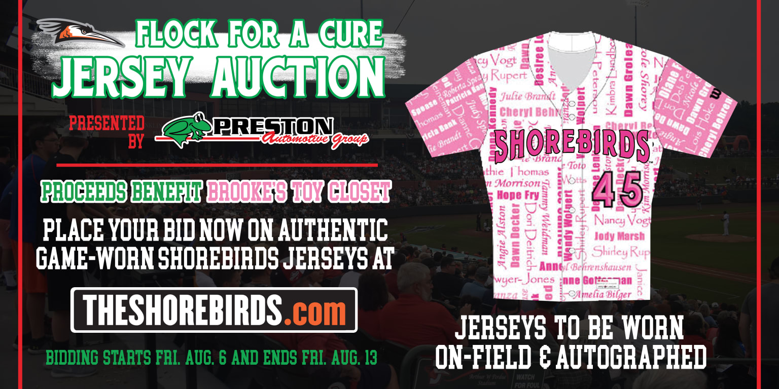 Bid on Special Shorebirds Patriotic Jerseys TODAY!