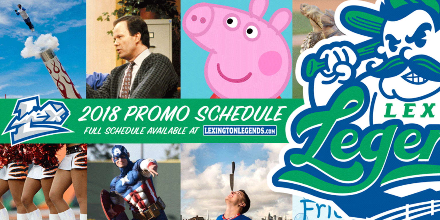 Lexington Legends release 2018 Promotions Schedule