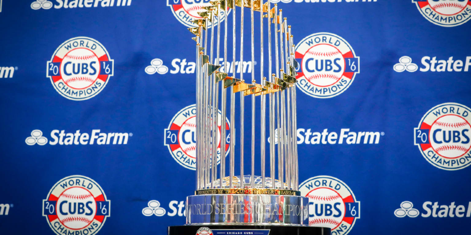 Chicago Cubs World Series Trophy Returns to Four Winds Field | MiLB.com