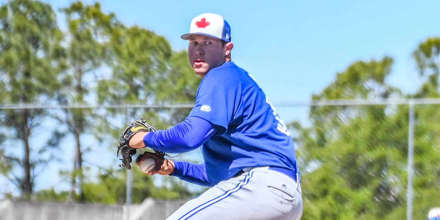 Toronto Blue Jays' Nate Pearson takes liner off arm in 2018 debut