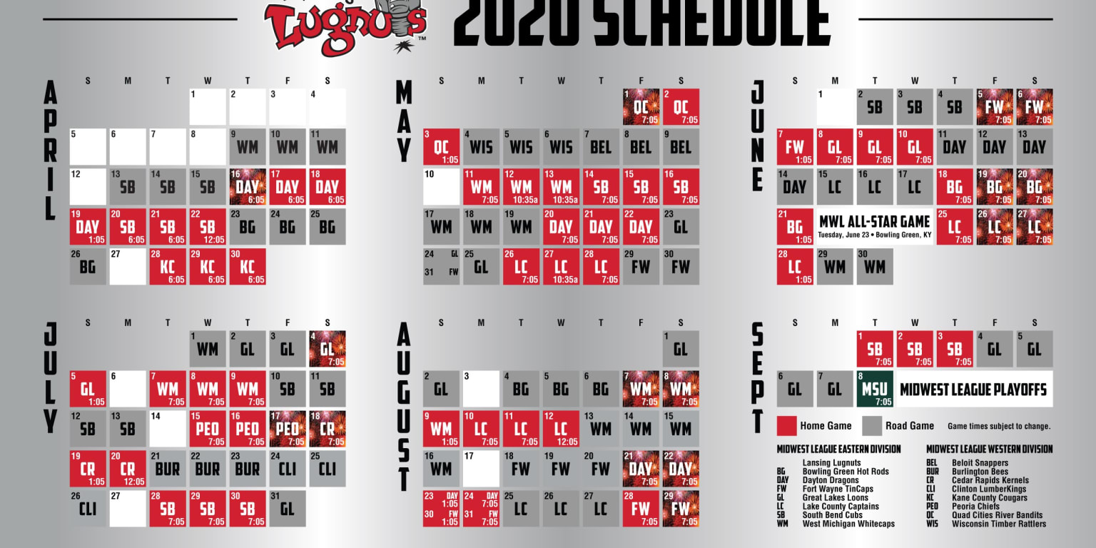 Nuts release 2020 MWL schedule, the 25th year of Lugnuts Baseball