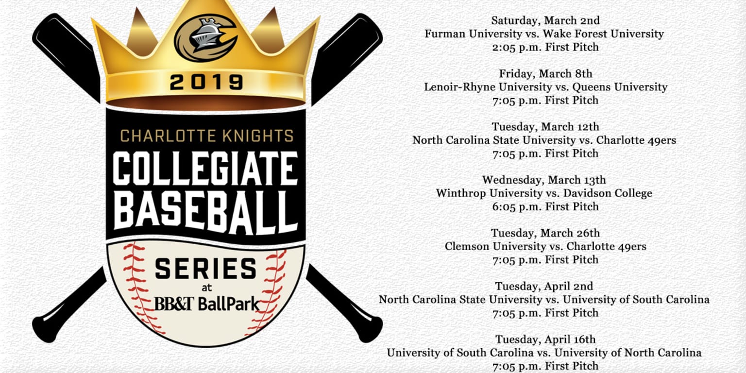 2019 Collegiate Baseball Series Schedule Revealed | Knights