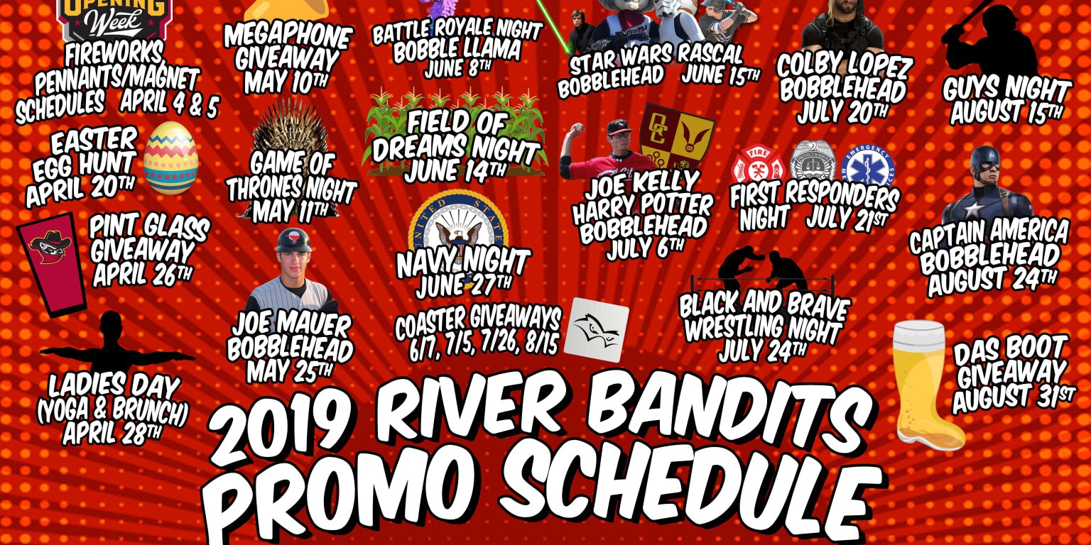 River Bandits Release 2023 Promotional Schedule