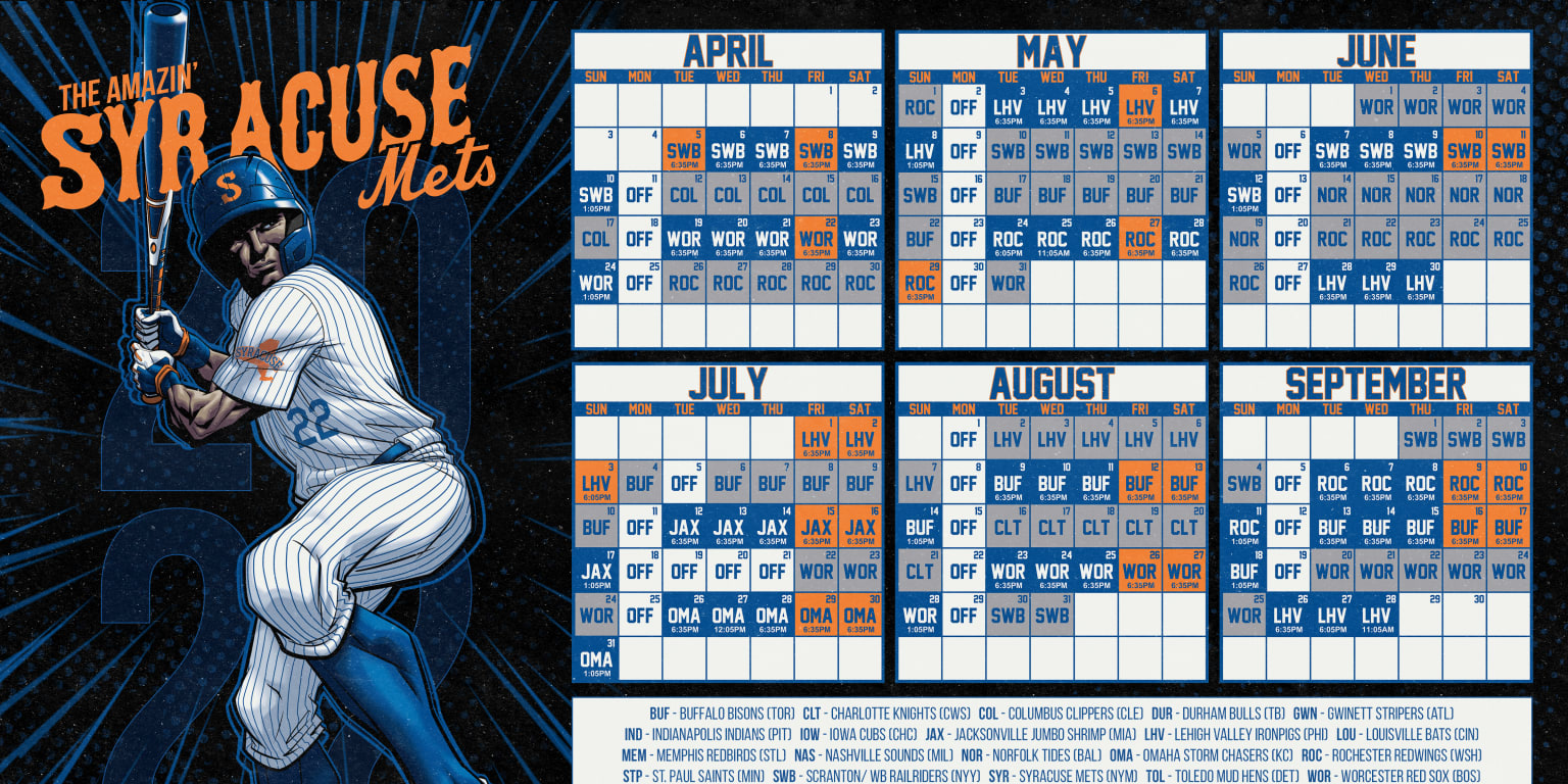 Six Games Added to Syracuse Mets 2022 Schedule MiLB com