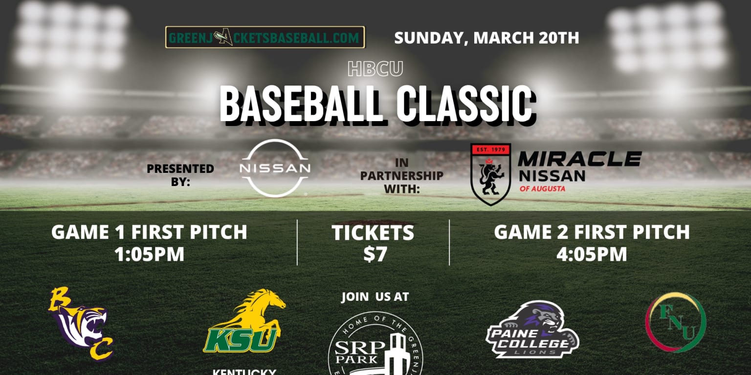 SRP Park to Host Inaugural HBCU Baseball Classic on March 20th