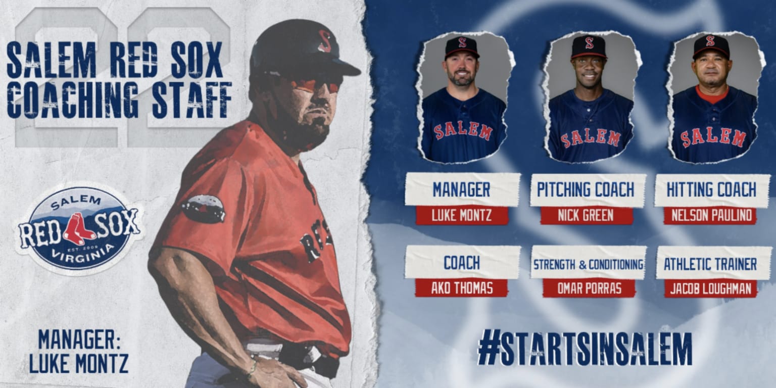 Salem Red Sox Announce 2022 Coaching Staff 