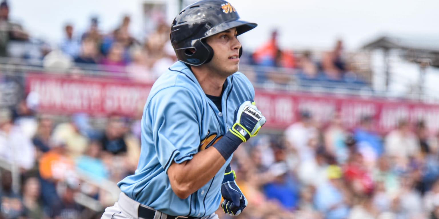 Dalton Moats with the Montgomery Biscuits