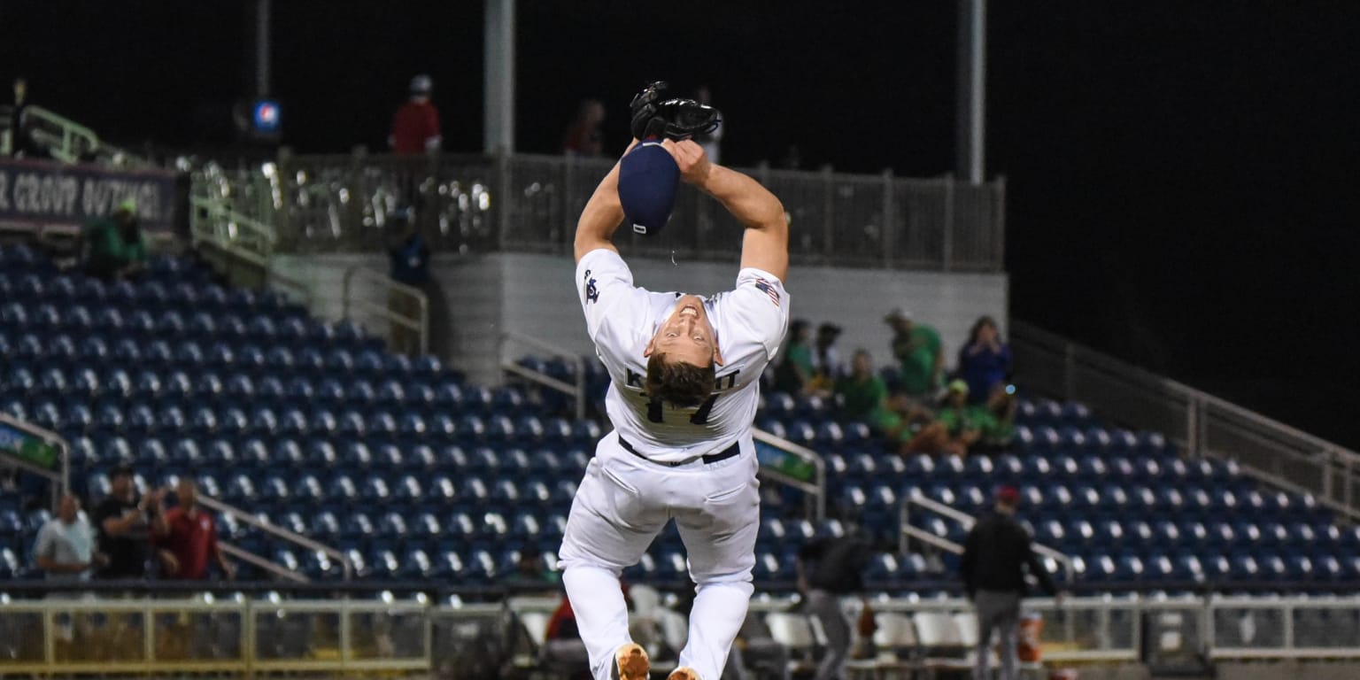 Dusten Knight's signature celebration has Blue Wahoos fans