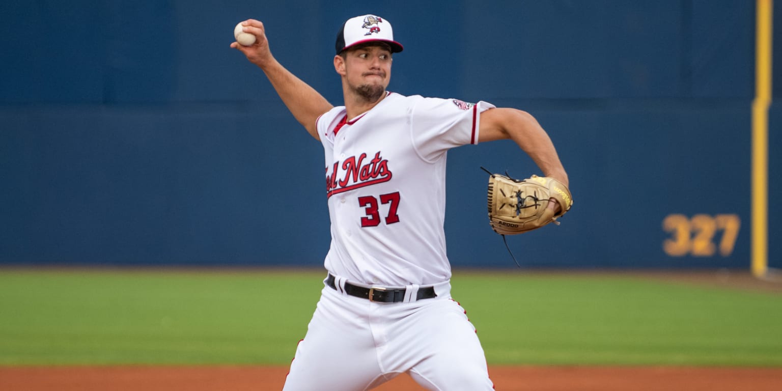 Griffin Rutledge Rutledge Shines, FredNats Blast 4 Homers in Shutout of DelMarva | MiLB.com