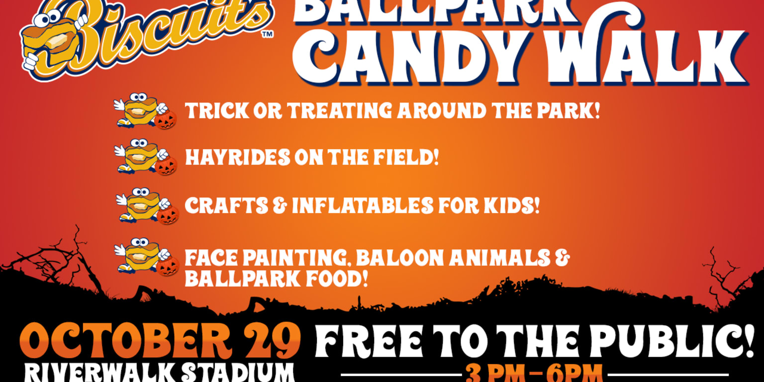 Biscuits to Host "Ballpark Candy Walk" at Riverwalk Stadium