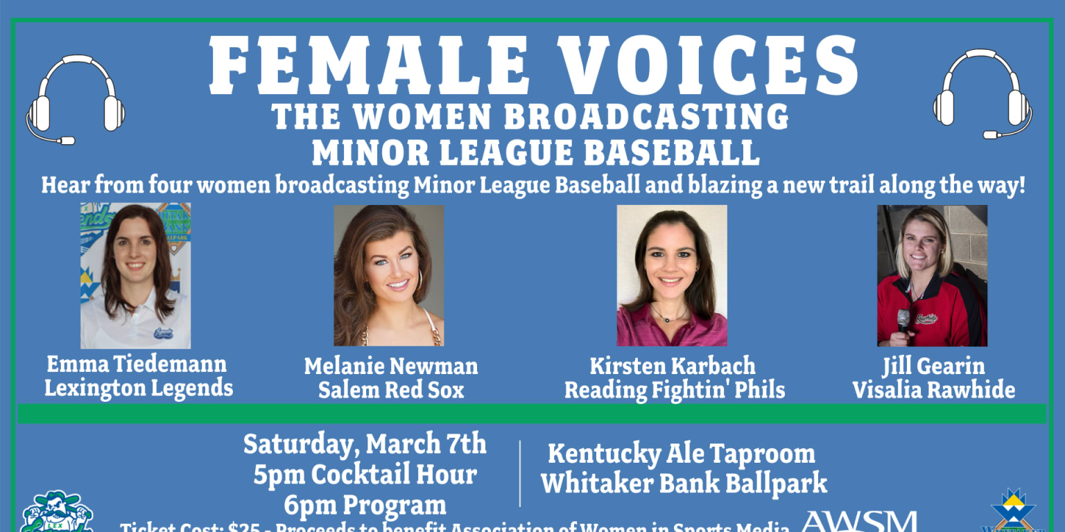 Legends to Host Female Minor League Baseball Broadcasters Event MiLB