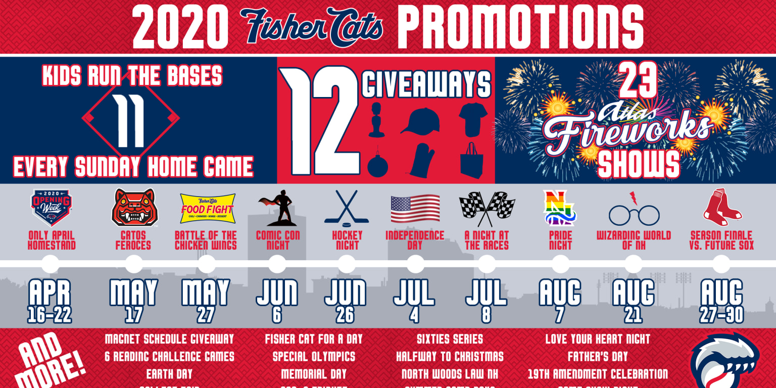 Fisher Cats Unveil 2020 Promotional Schedule Fisher Cats