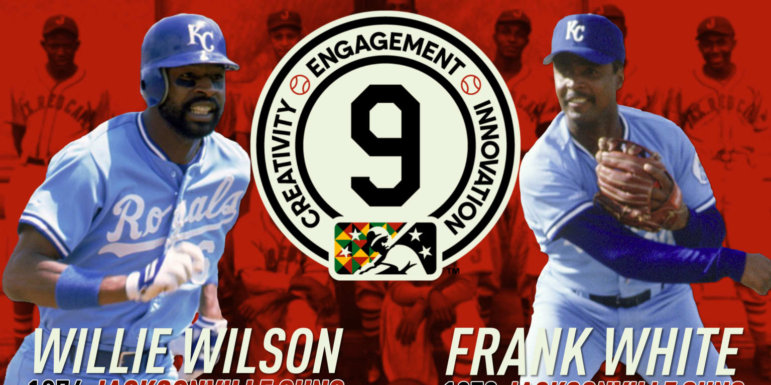 Vintage Kansas City Royals Willie Wilson Throwback Baseball 