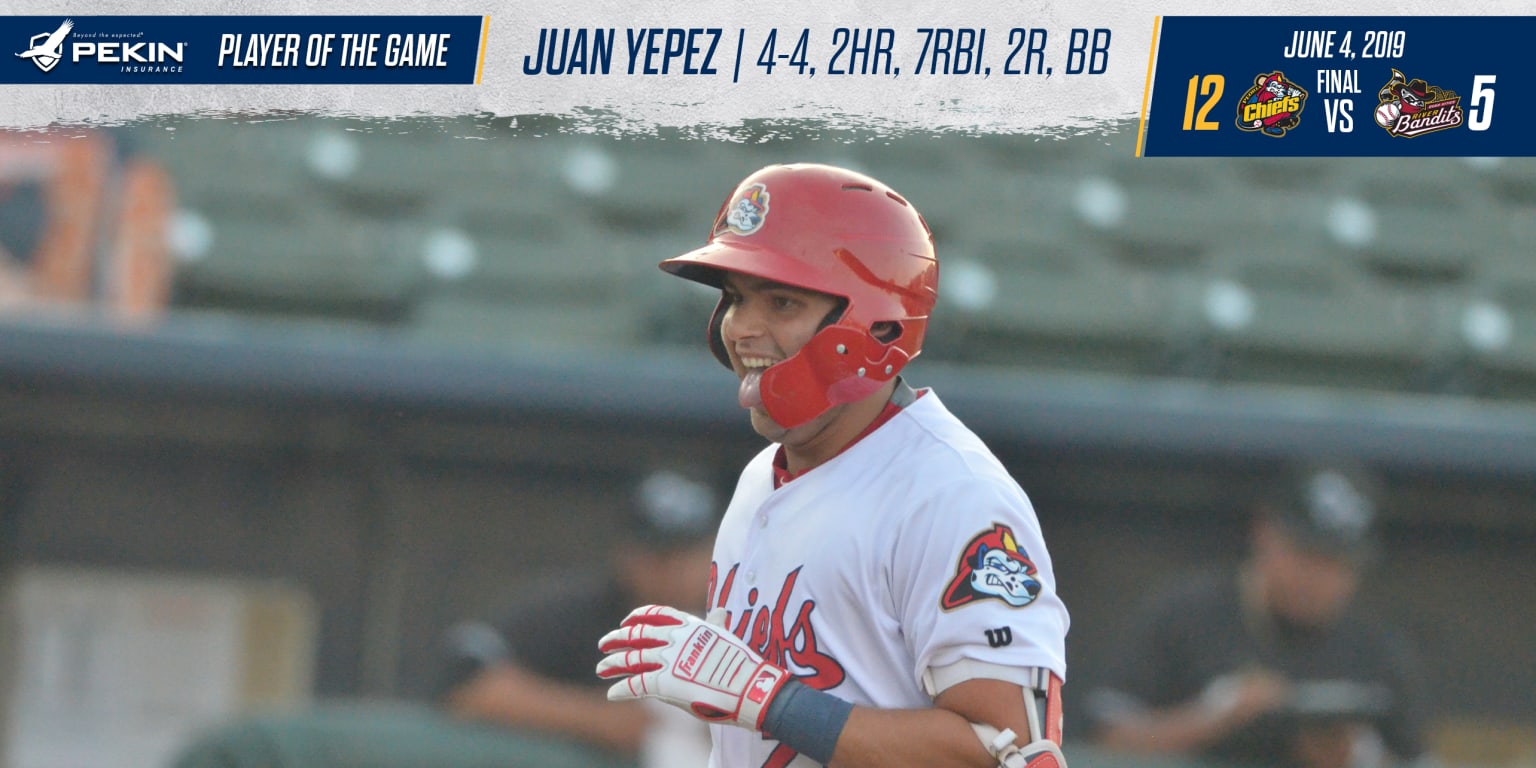 Yepez loves to hit in Peoria; meanwhile Chiefs drop a duel of rallies with  Kernels, 8-7