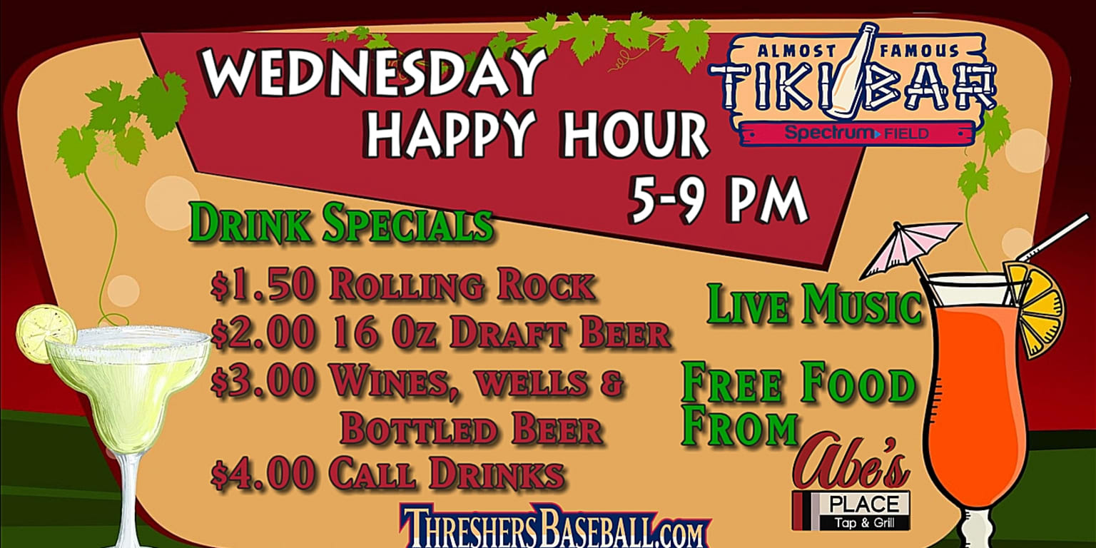 Happy Hour Wednesdays at Spectrum Field