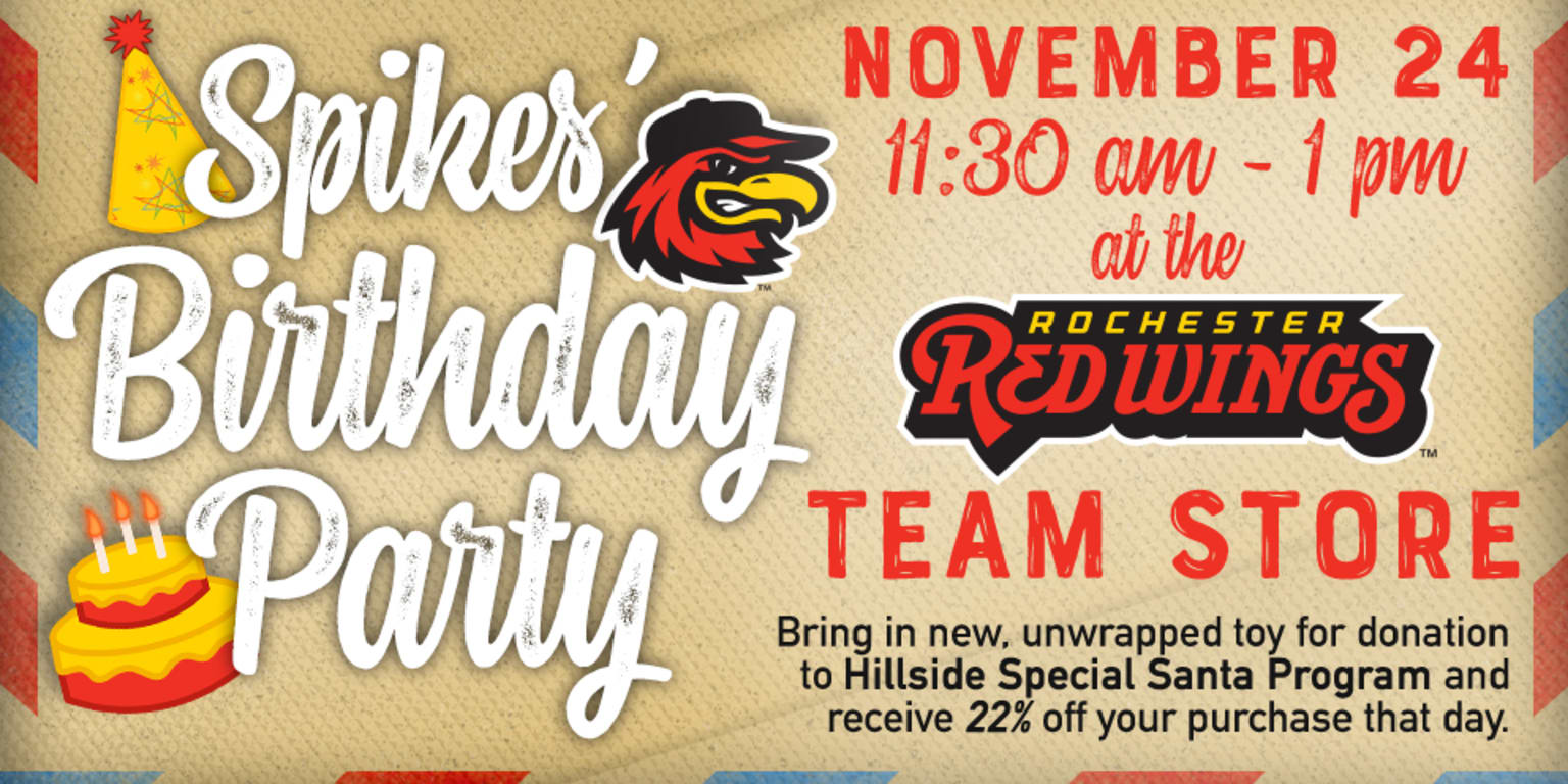 Rochester Red Wings on X: Celebrate Spikes and Mitty's birthday