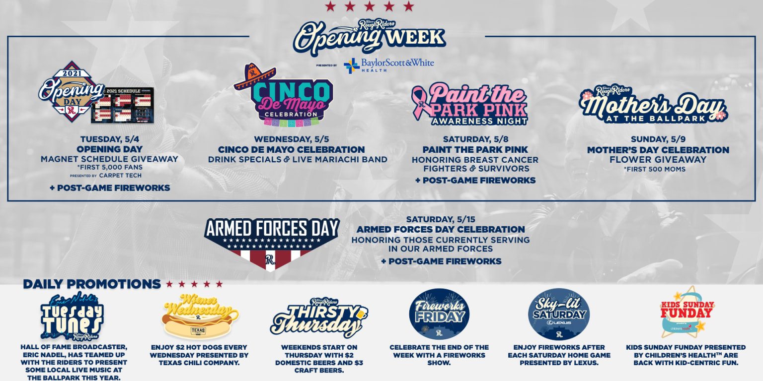 2021 May Promotional Schedule RoughRiders