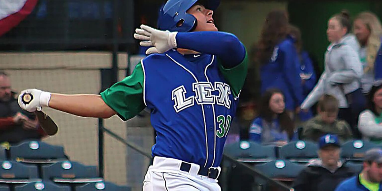 Nick Pratto executes at plate for Lexington Legends