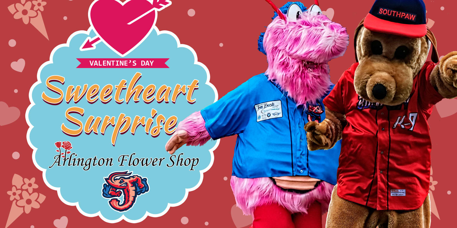 Mascots Southpaw, Scampi present Valentine's Day Sweetheart Surprise
