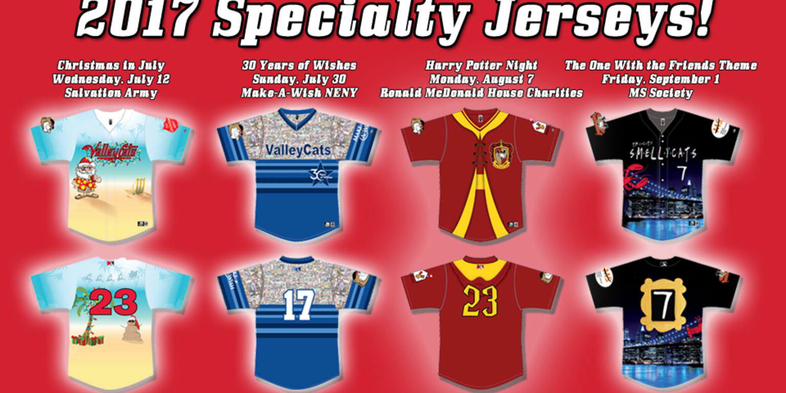 ValleyCats to Wear Four Specialty-Themed Jerseys in 2019