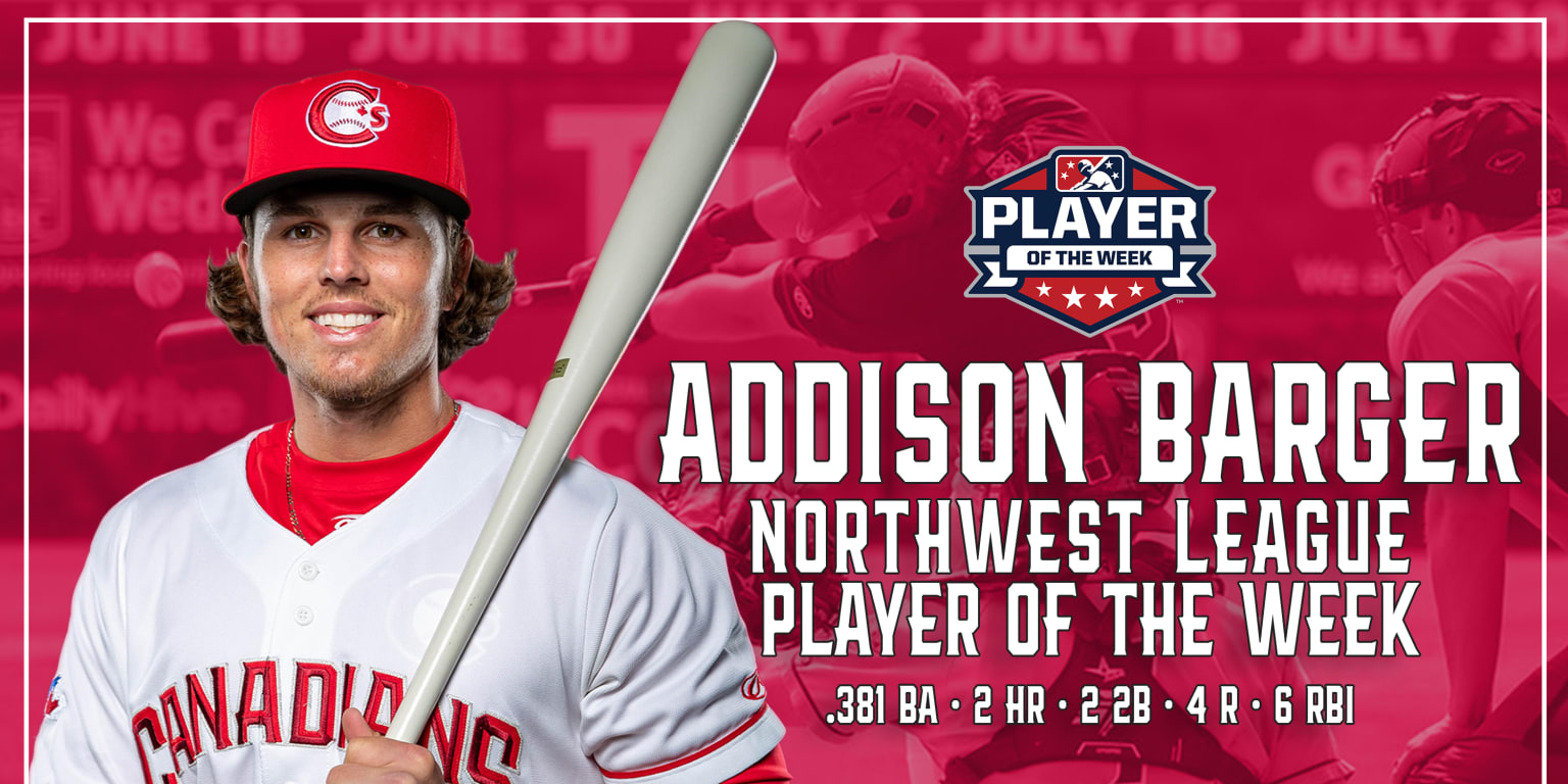 Addison Barger Named NWL Player of the Week | MiLB.com