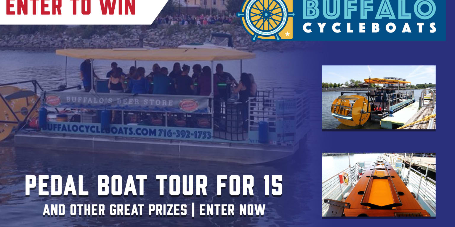 ENTER TO WIN Buffalo CycleBoat Pedal Party Boat Tour for 15 people