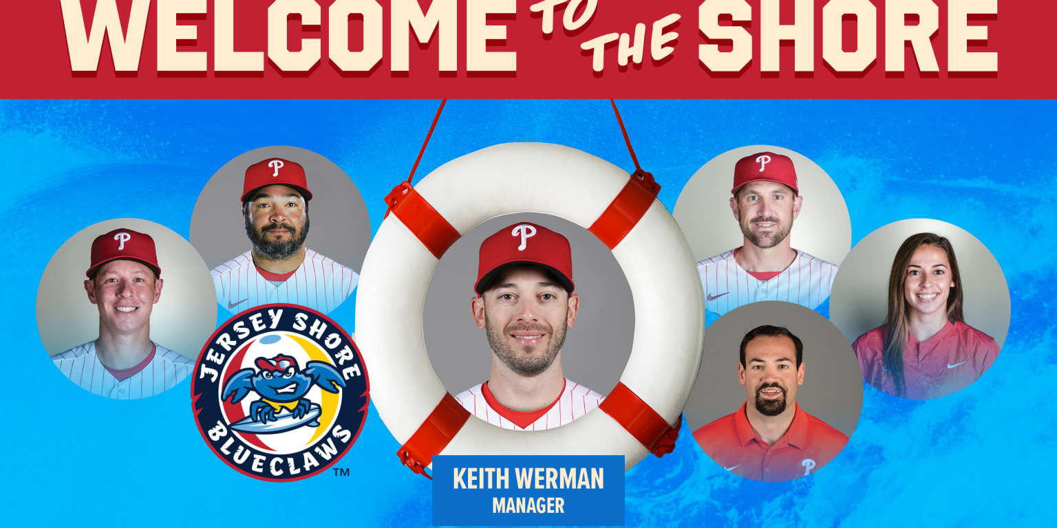 2022 Jersey Shore BlueClaws Keith Werman Philadelphia Phillies MGR