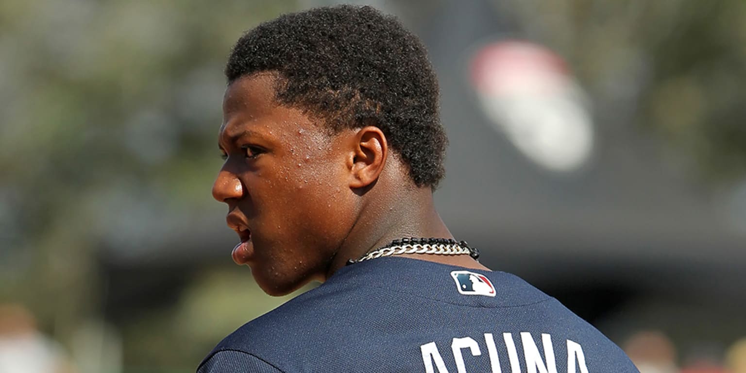 Braves' Ronald Acuna Jr. reacts to being on cusp of history after another  big night