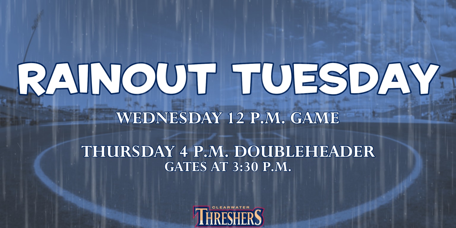 Clearwater Threshers postpone Friday baseball game