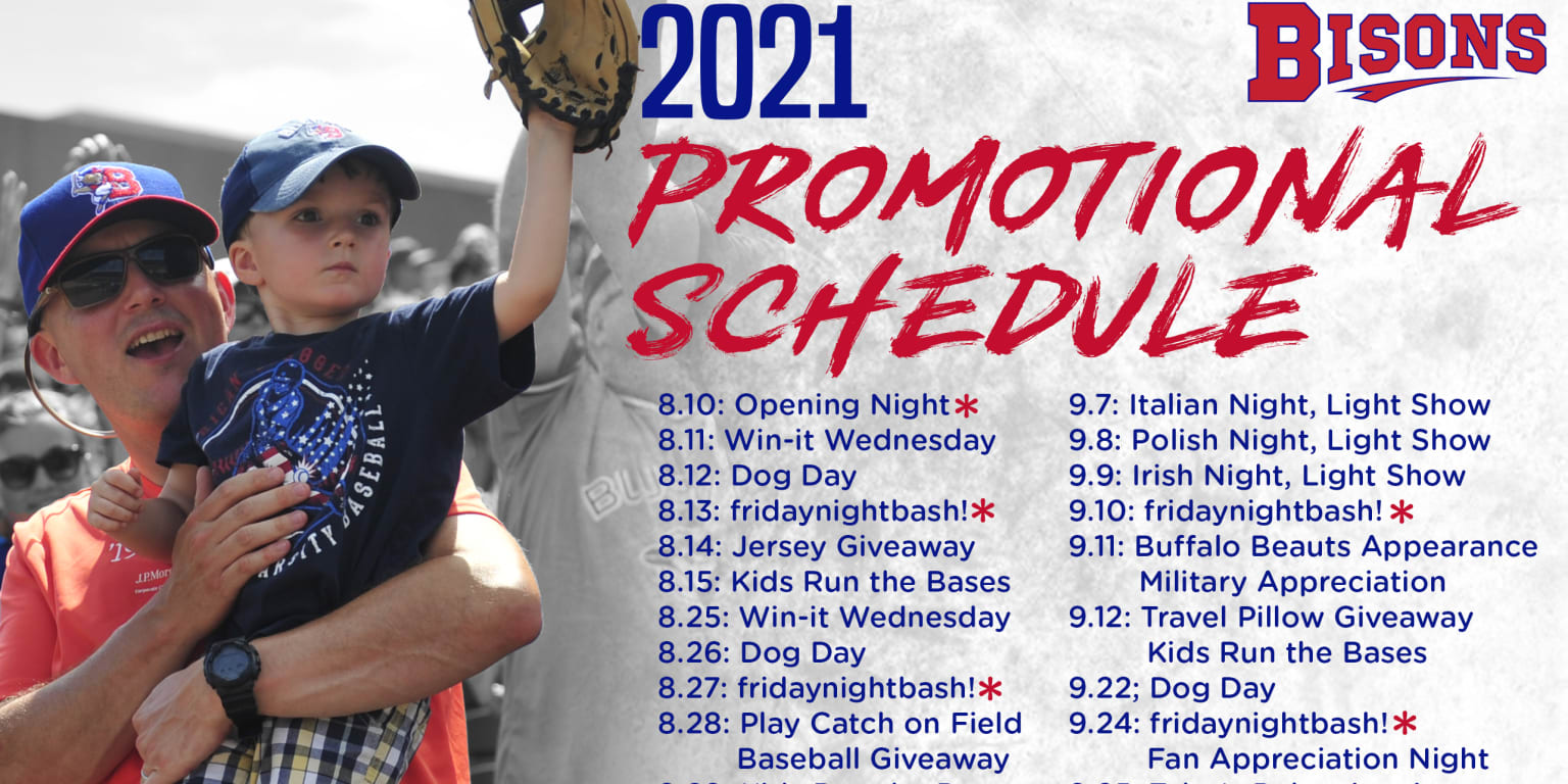 Bisons 2021 Promotional Schedule