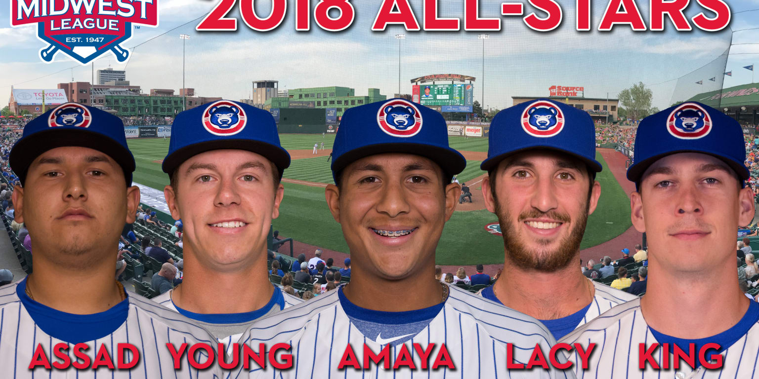 Five South Bend Cubs players named Midwest League All-Stars