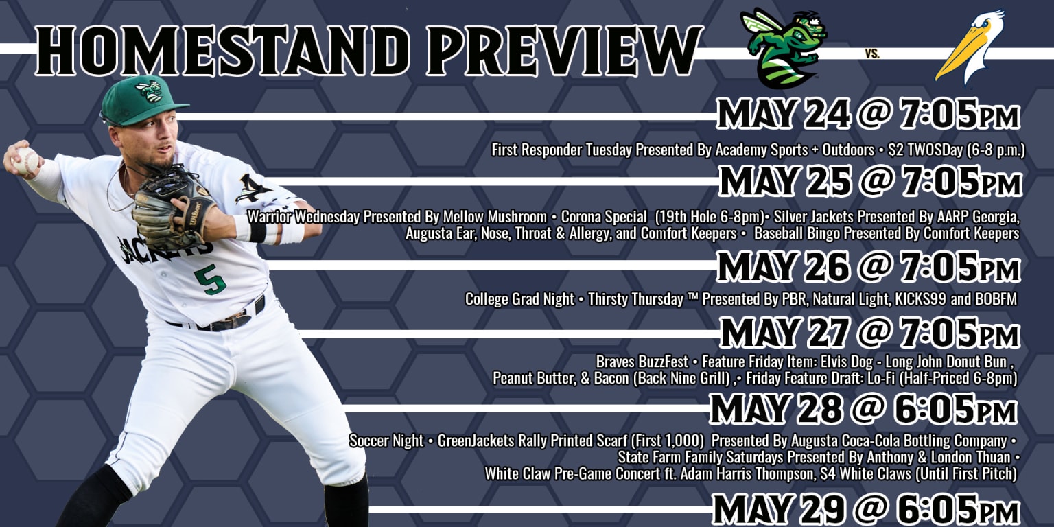 Augusta Welcomes Myrtle Beach for Homestand No. 4 | GreenJackets