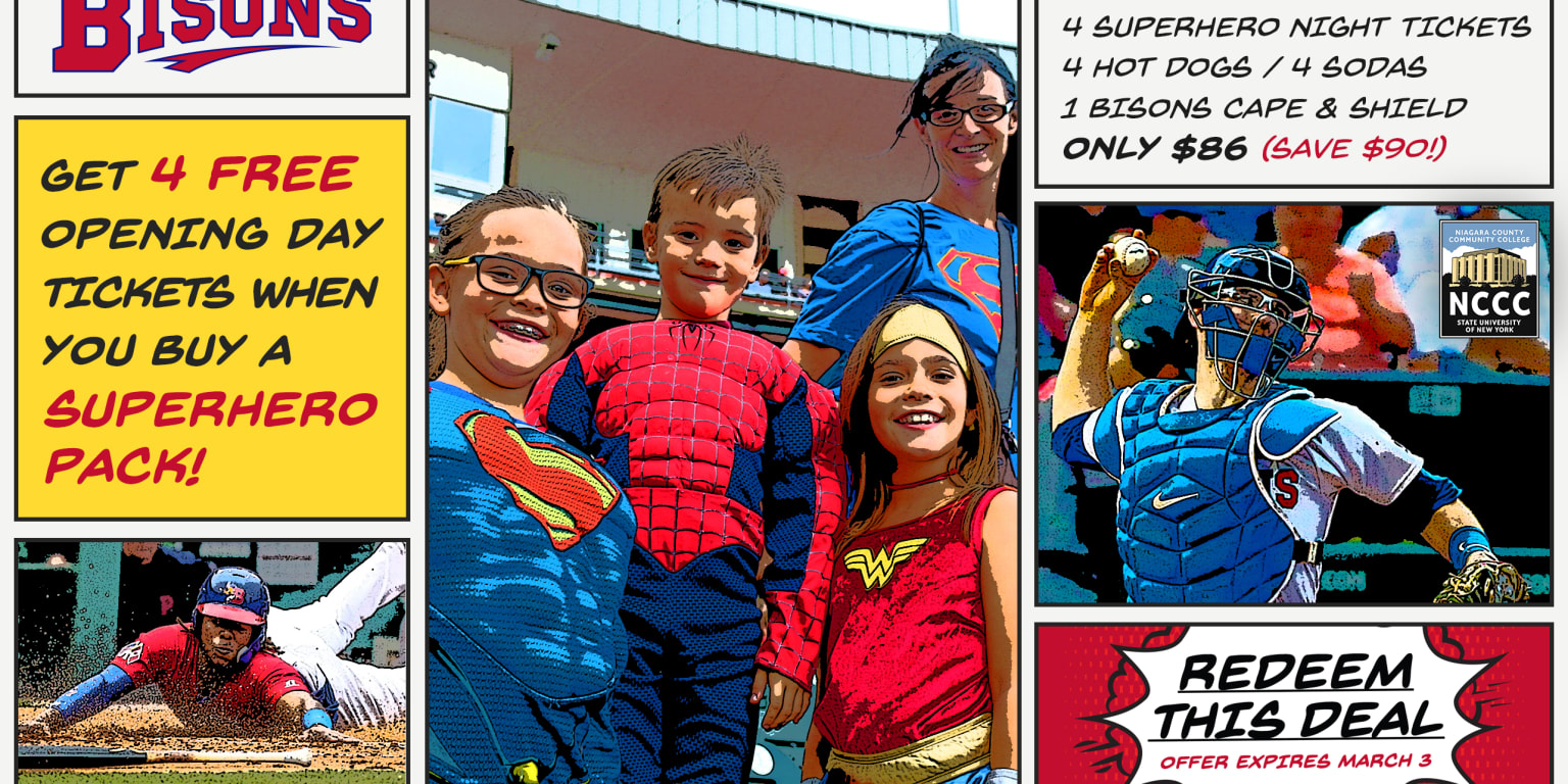 SUPER SAVINGS: Superhero Pack includes four Opening Day tickets for ...