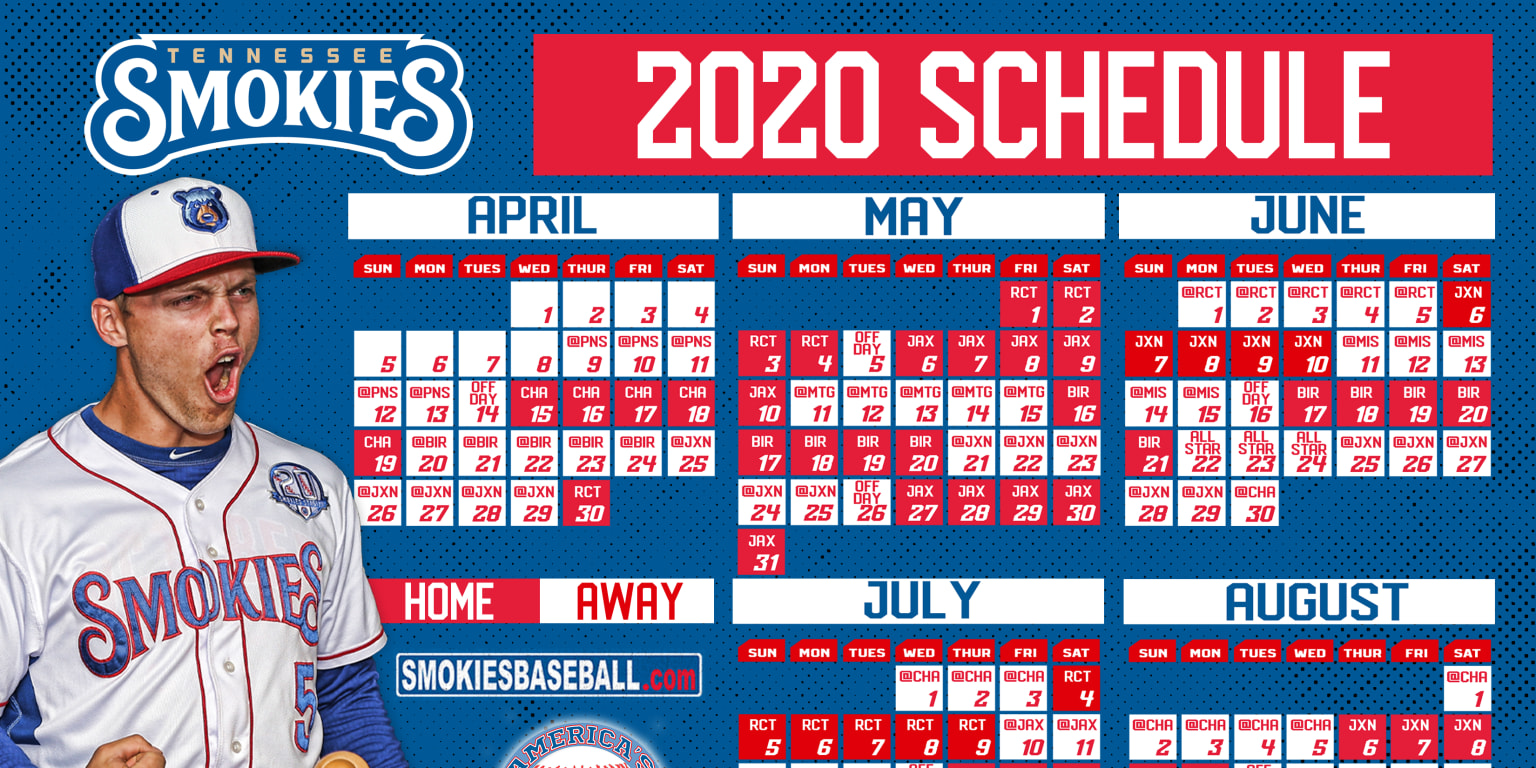 2020 Tennessee Smokies Schedule