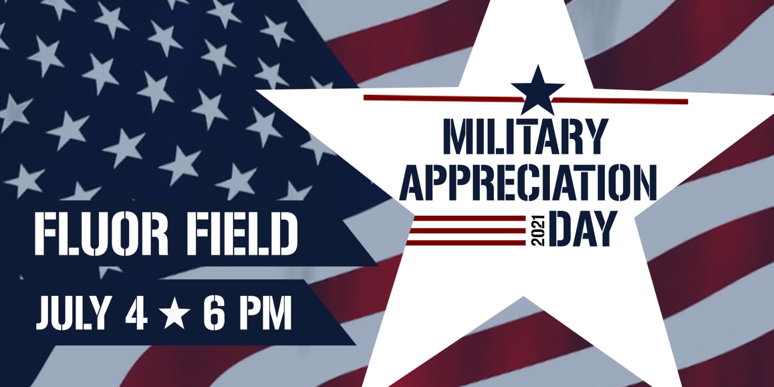 Military Appreciation Day July 4th at Fluor Field