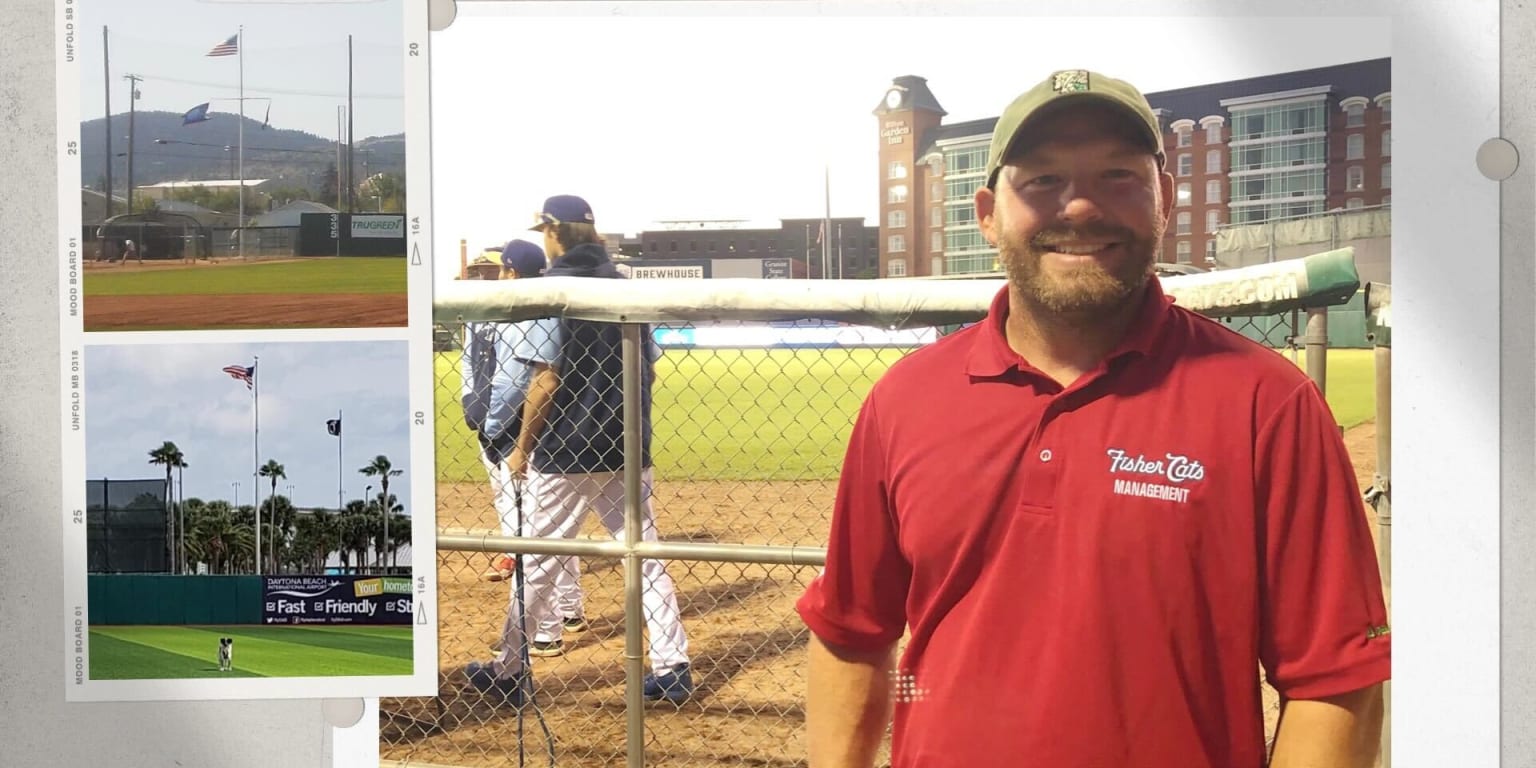 Fisher Cats groundskeeper flies flag from USS Iwo Jima - Vimarsana News
