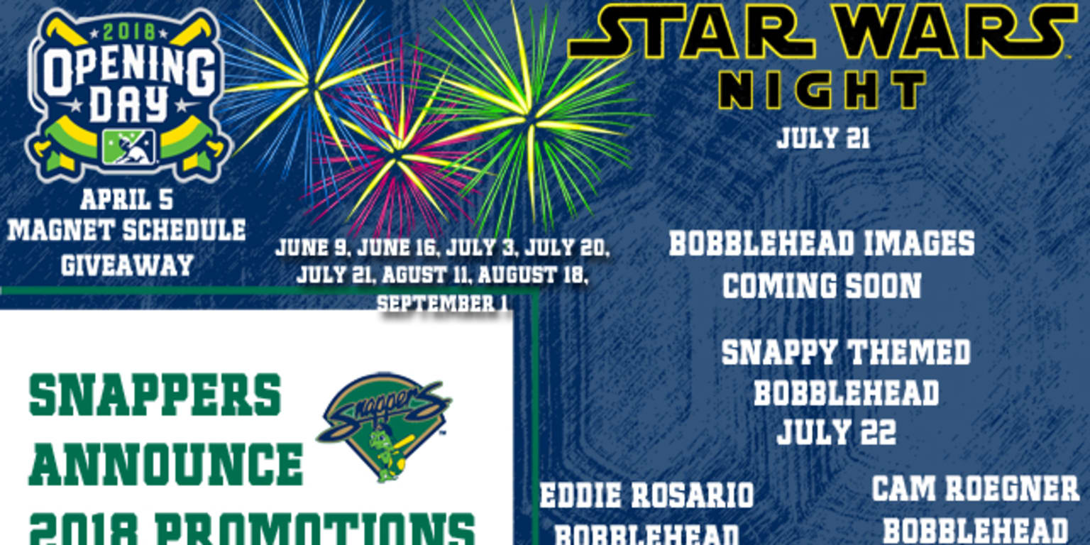 Snappers Release 2018 Promotional Schedule Snappers