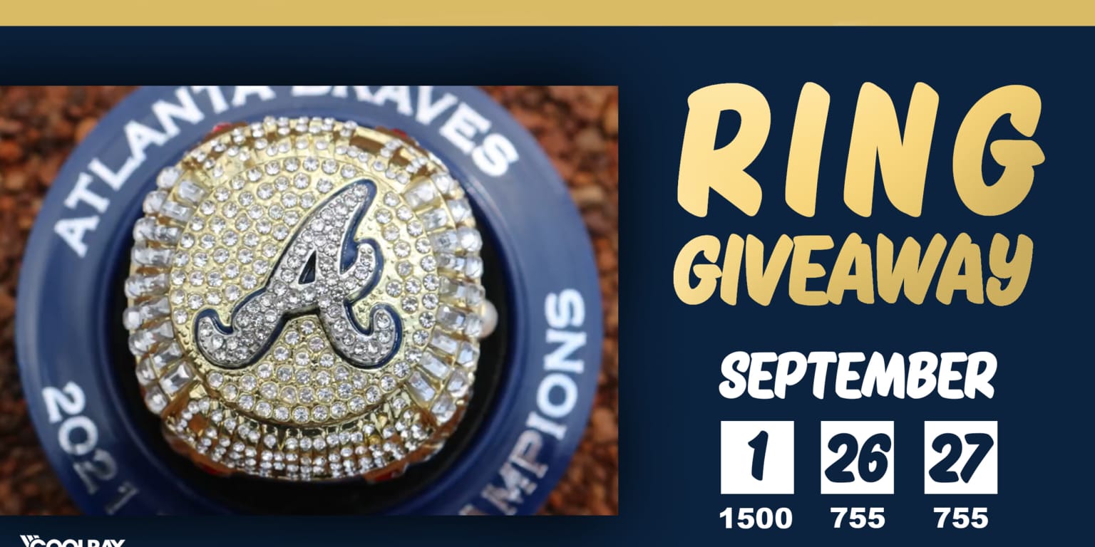 Stripers Announce Three Additional World Champions Replica Ring Giveaways