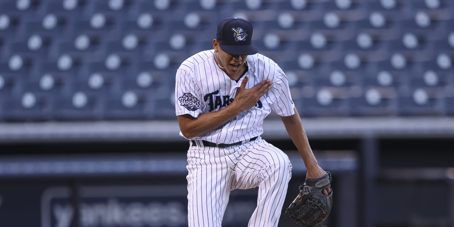 Yon Castro of the Tampa Tarpons pitches during a game against the News  Photo - Getty Images