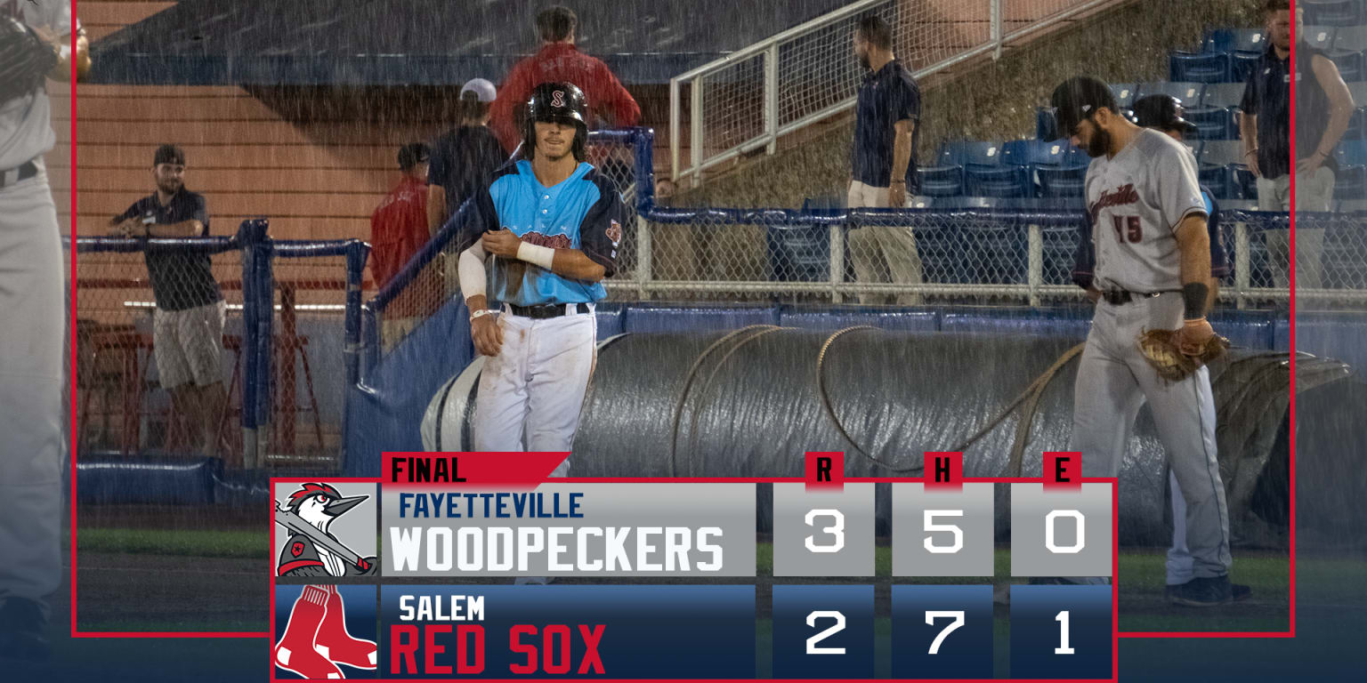 Woodpeckers Rain On Salem In 3 2 Loss Red Sox