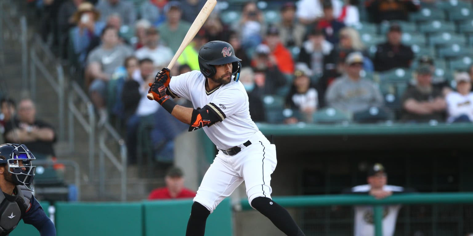 San Francisco Giants shortstop Arquimedes Gamboa looks on during a